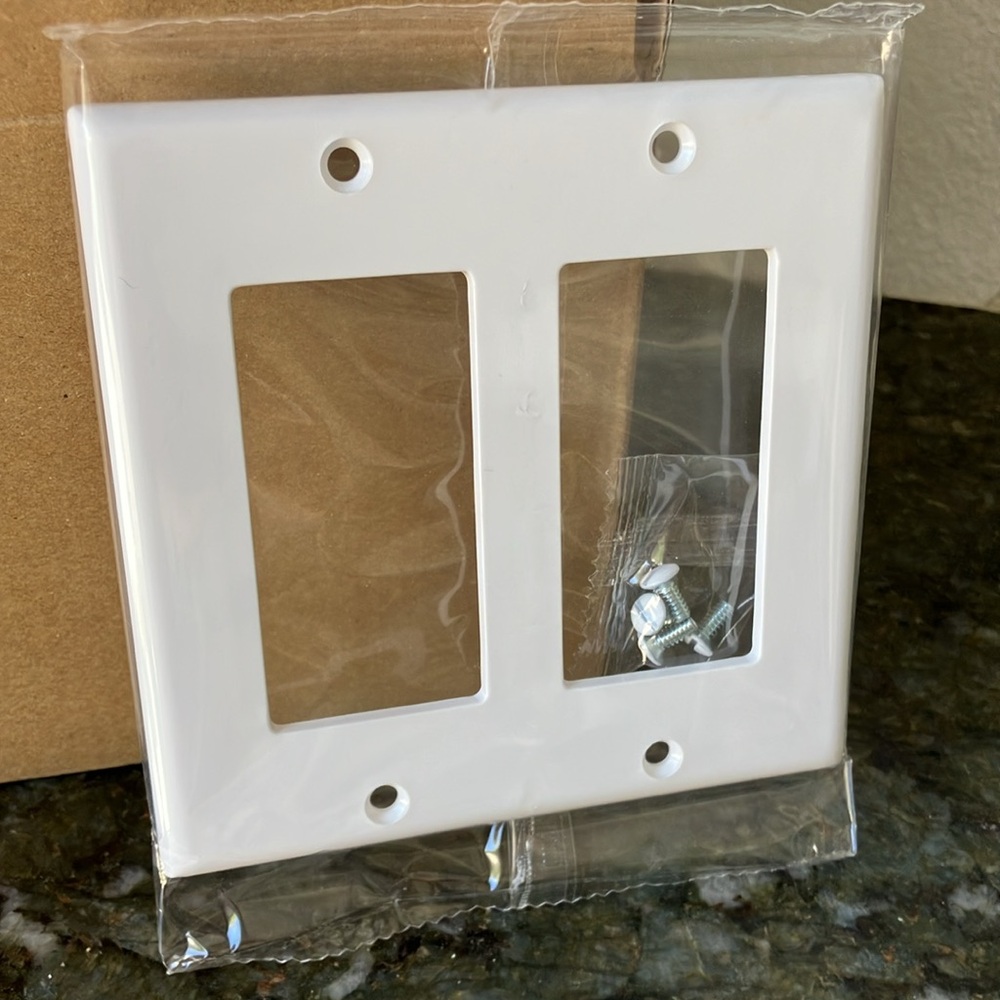 CML Hardware 2-Gang Decorator Wall Plate 10 Pack